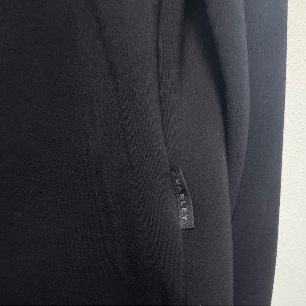 Varley Double Soft Betsy Sweat Mock Neck Pullover Black Size S Minimalist - Picture 8 of 16